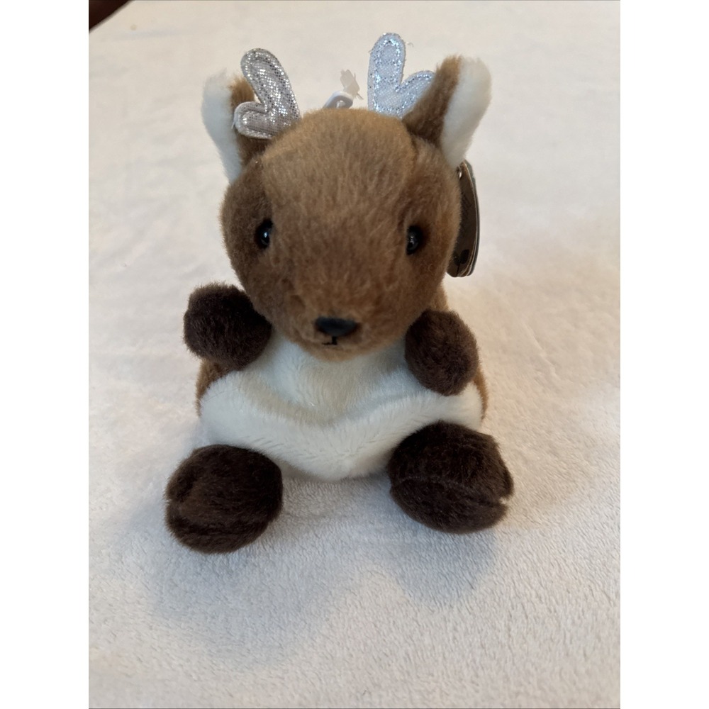Aurora World Plush - Palm Pals - DASH REINDEER (5 inch) - New Stuffed Animal Toy